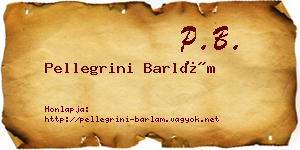 Pellegrini Barlám névjegykártya